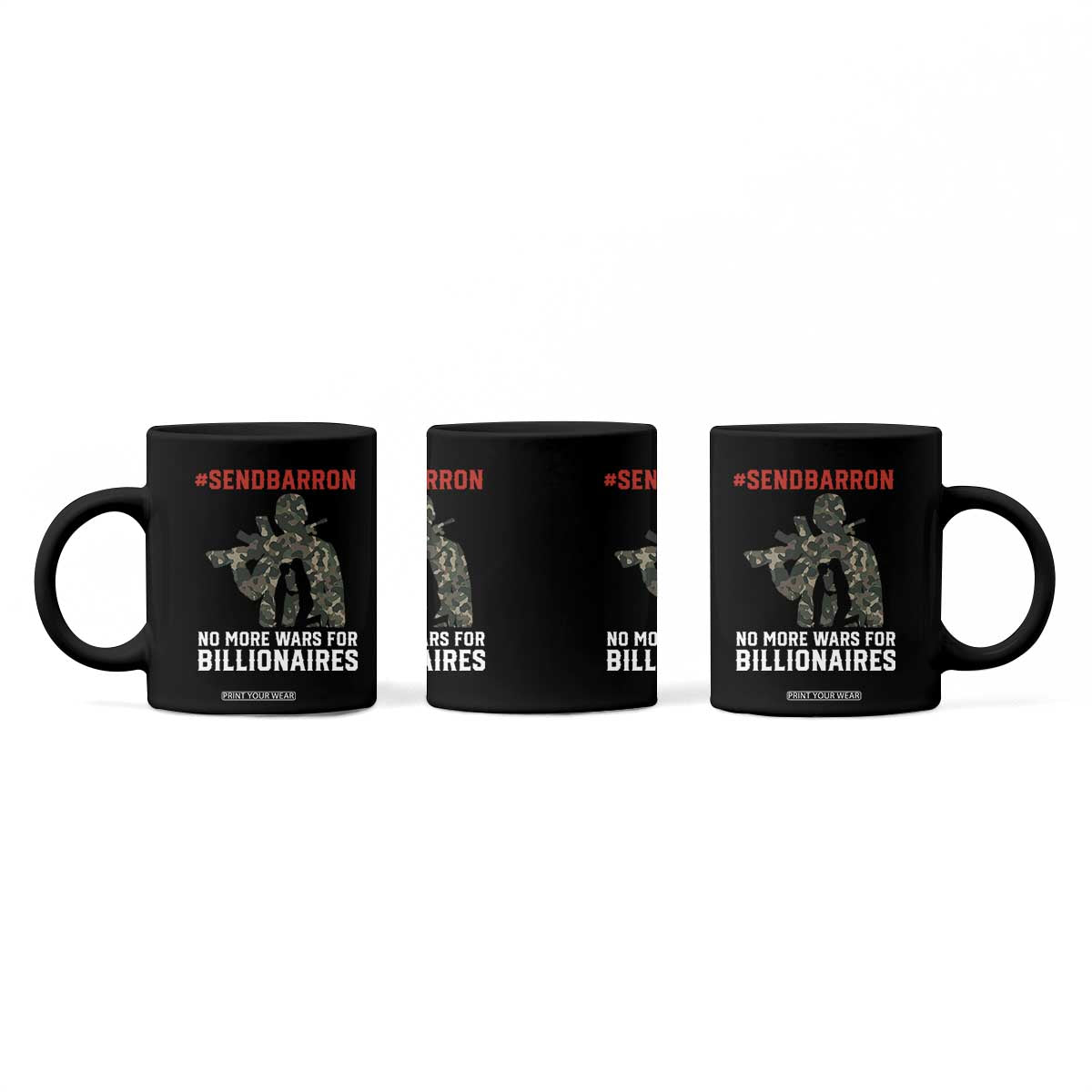 Send Barron Coffee Mug No More Wars For Billionaires TS14 Print Your Wear