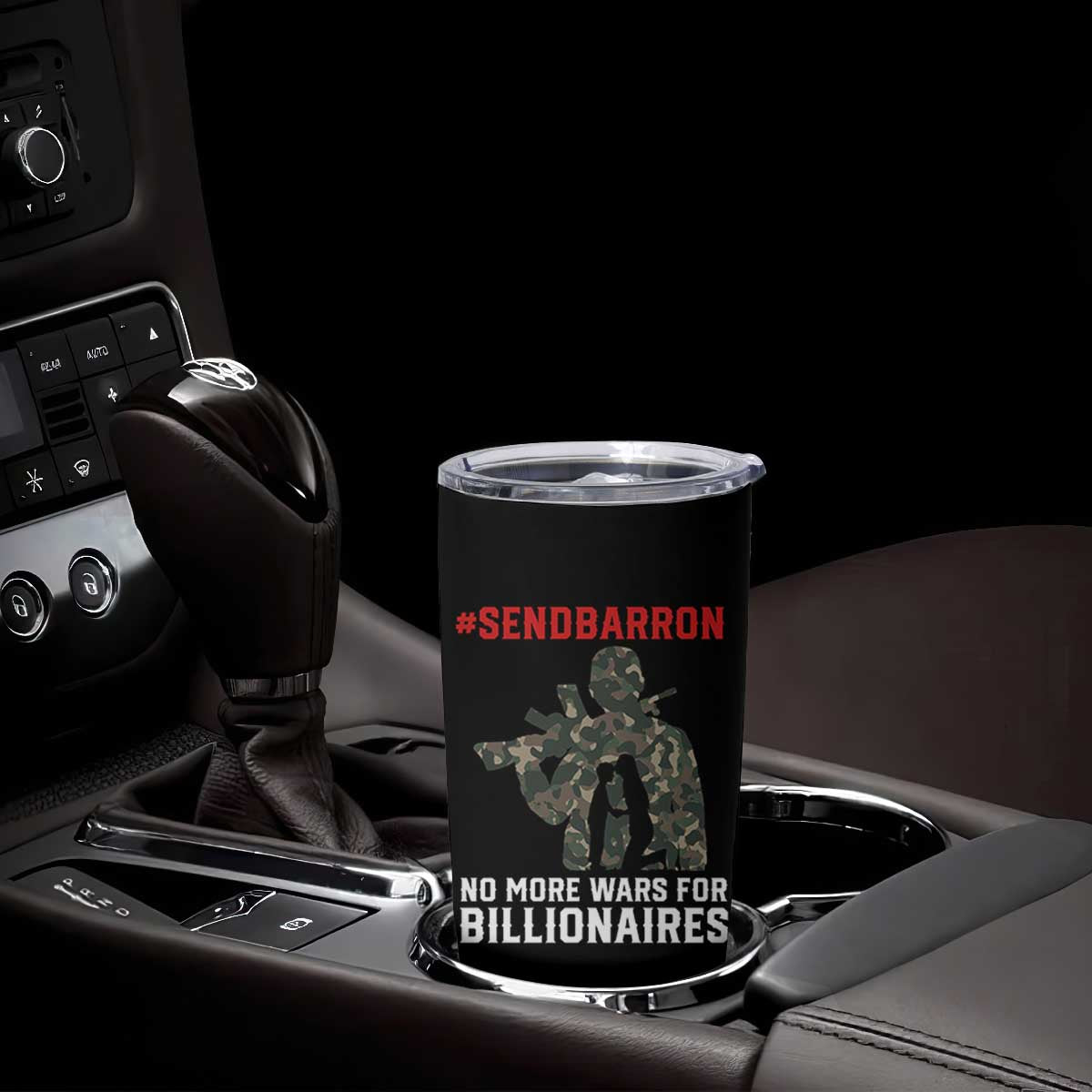 Send Barron Tumbler Cup No More Wars For Billionaires TS14 Print Your Wear