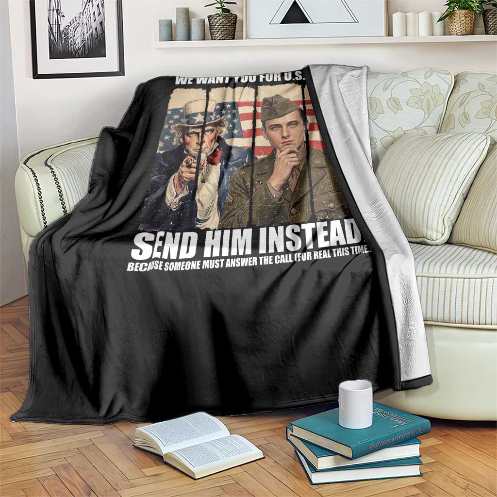 Send Barron Throw Blanket We Want You For US Army TS14 Print Your Wear