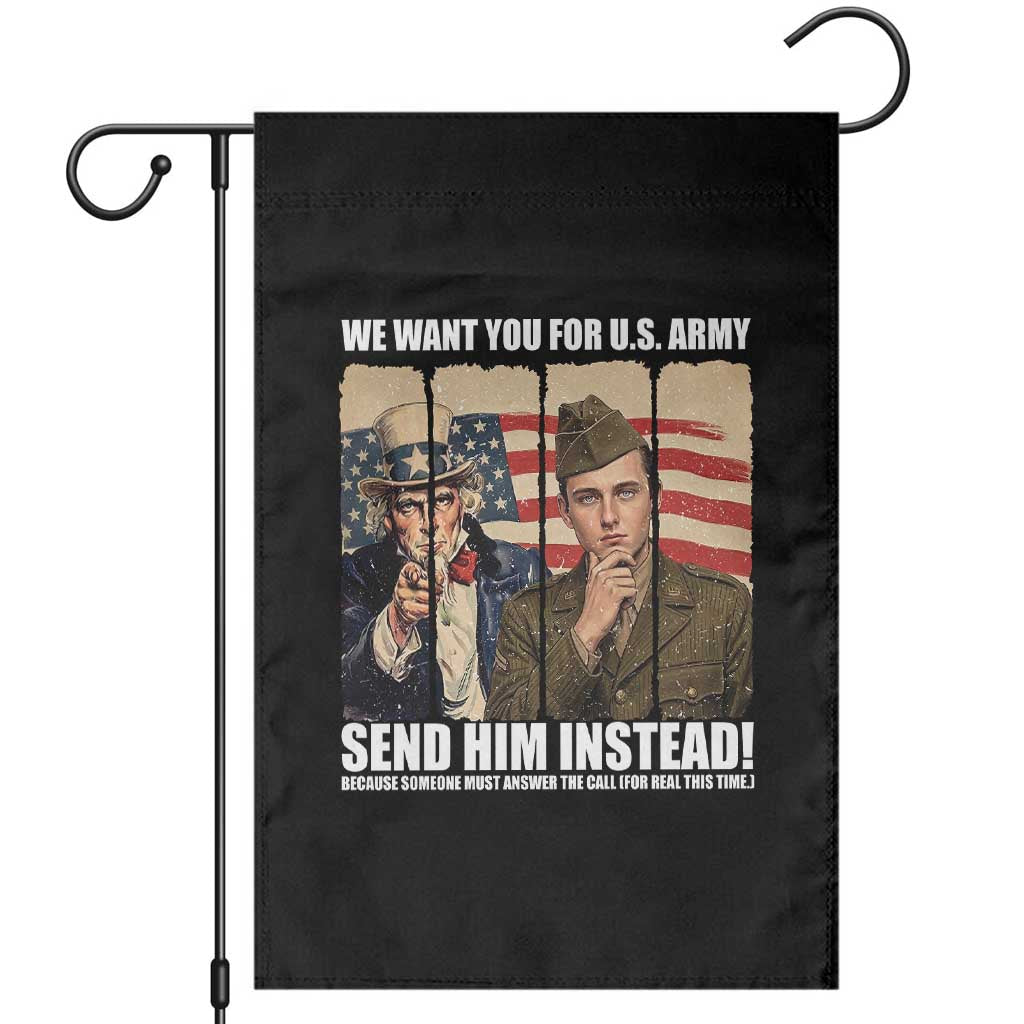Send Barron Garden Flag We Want You For US Army TS14 Black Print Your Wear