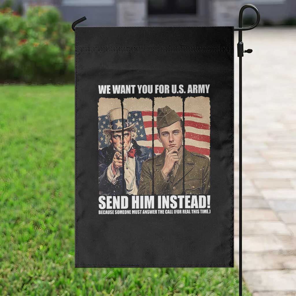 Send Barron Garden Flag We Want You For US Army TS14 Print Your Wear