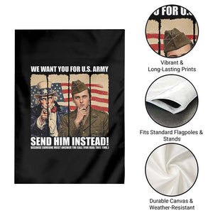 Send Barron Garden Flag We Want You For US Army TS14 Print Your Wear
