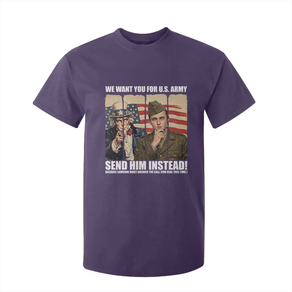Send Barron T Shirt For Kid We Want You For US Army TS14 Purple Print Your Wear