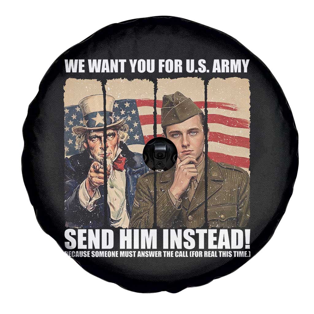 Send Barron Spare Tire Cover We Want You For US Army TS14 Print Your Wear