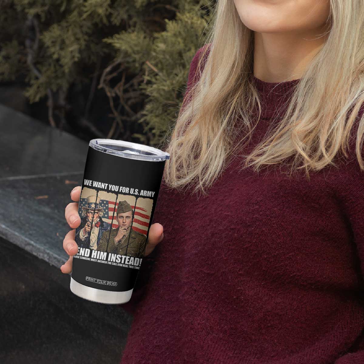 Send Barron Tumbler Cup We Want You For US Army TS14 Print Your Wear