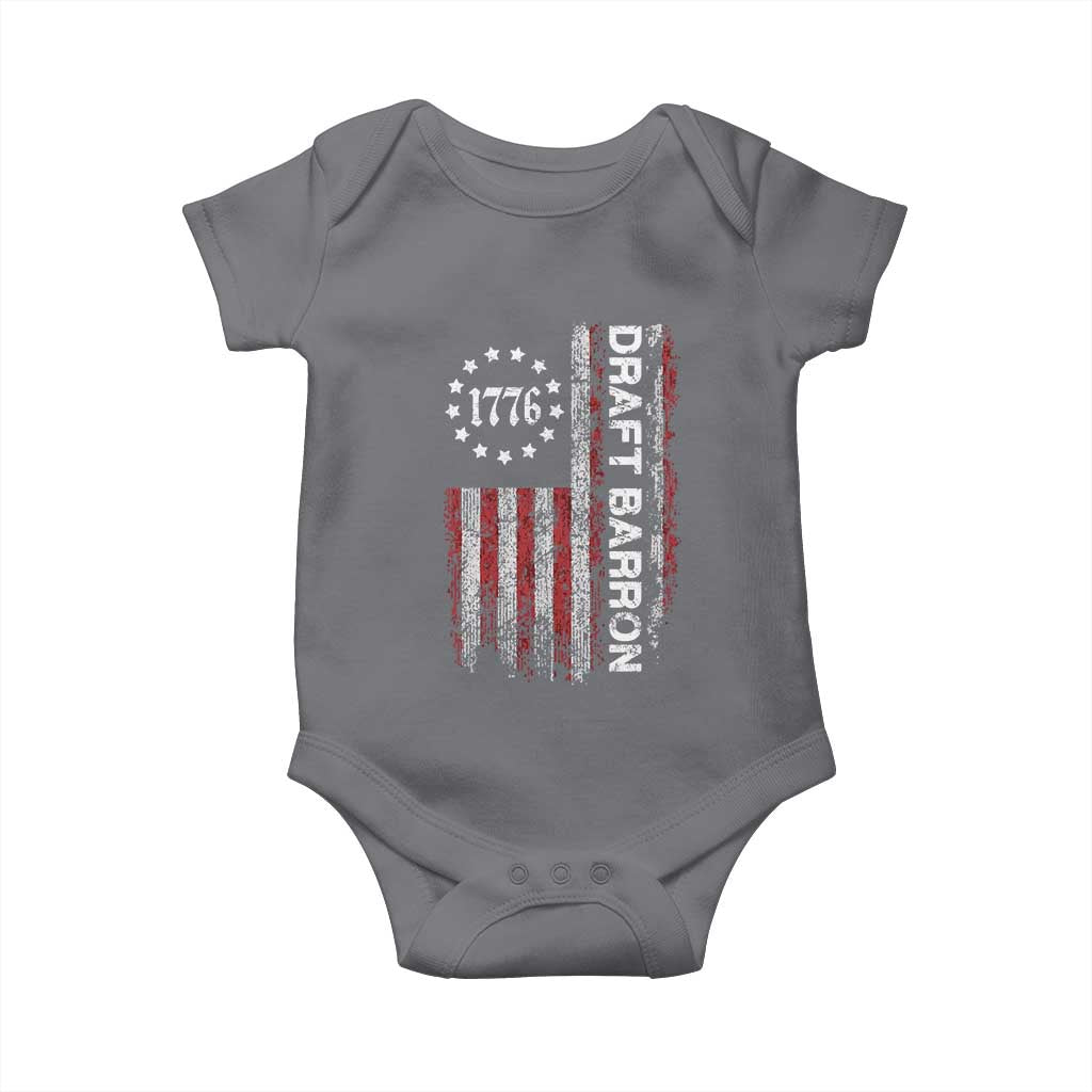 Draft Barron Baby Onesie Anti War Send Barron Viral Internet Meme TS14 Charcoal Print Your Wear