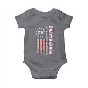 Draft Barron Baby Onesie Anti War Send Barron Viral Internet Meme TS14 Charcoal Print Your Wear