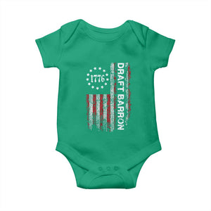 Draft Barron Baby Onesie Anti War Send Barron Viral Internet Meme TS14 Irish Green Print Your Wear