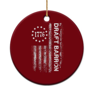Draft Barron Ceramic Ornament Anti War Send Barron Viral Internet Meme TS14 1pc Red Print Your Wear