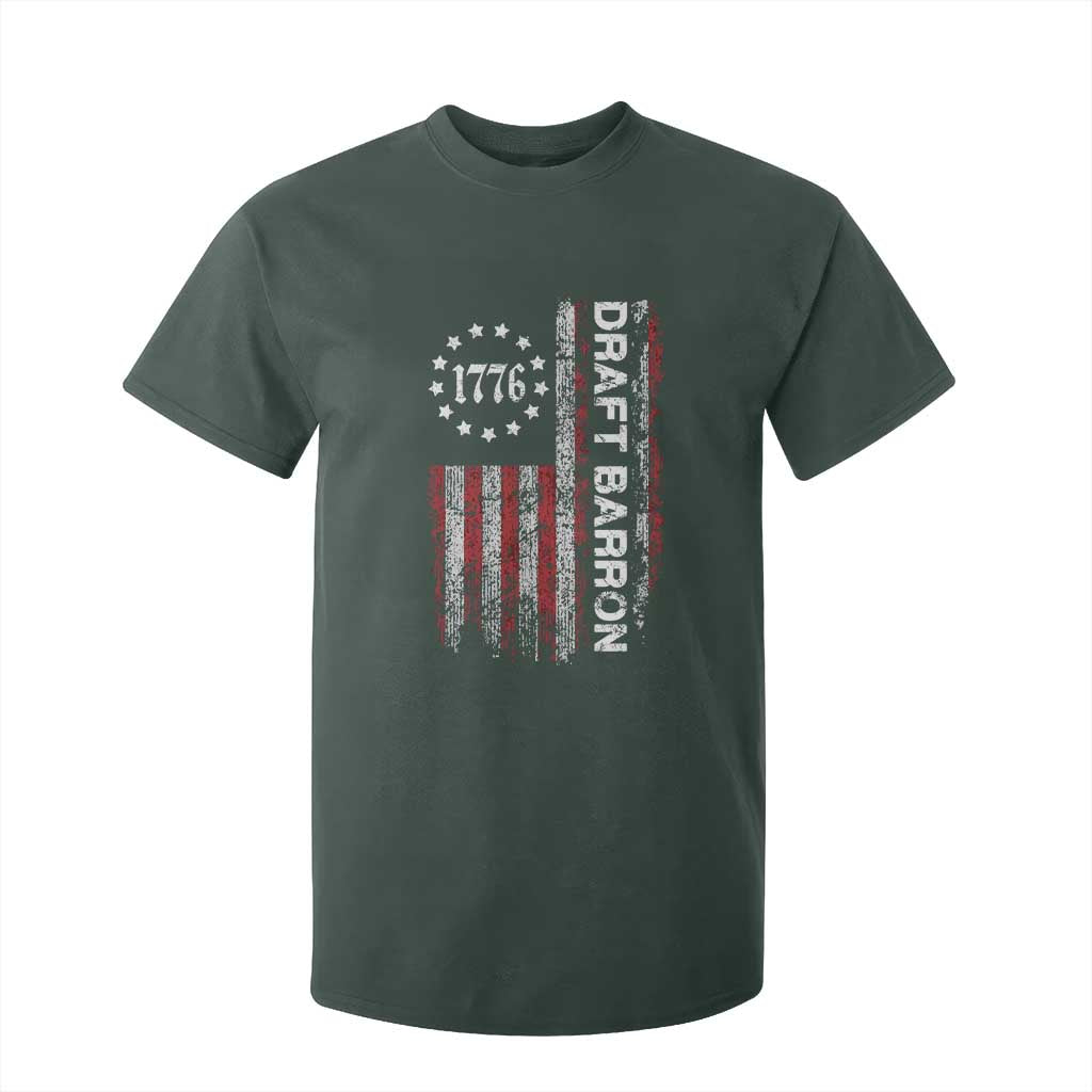 Draft Barron T Shirt For Kid Anti War Send Barron Viral Internet Meme TS14 Dark Forest Green Print Your Wear