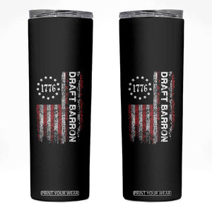 Draft Barron Skinny Tumbler Anti War Send Barron Viral Internet Meme TS14 Black Print Your Wear