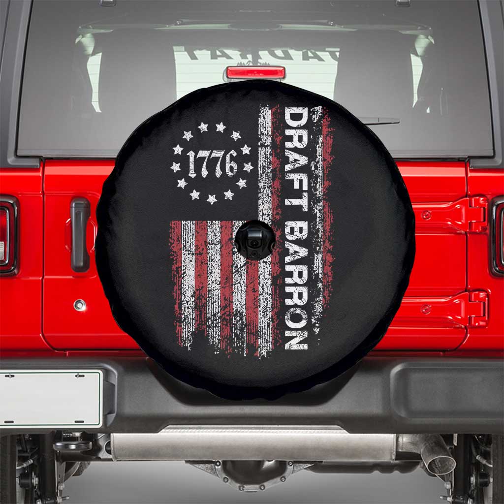 Draft Barron Spare Tire Cover Anti War Send Barron Viral Internet Meme TS14 Black Print Your Wear