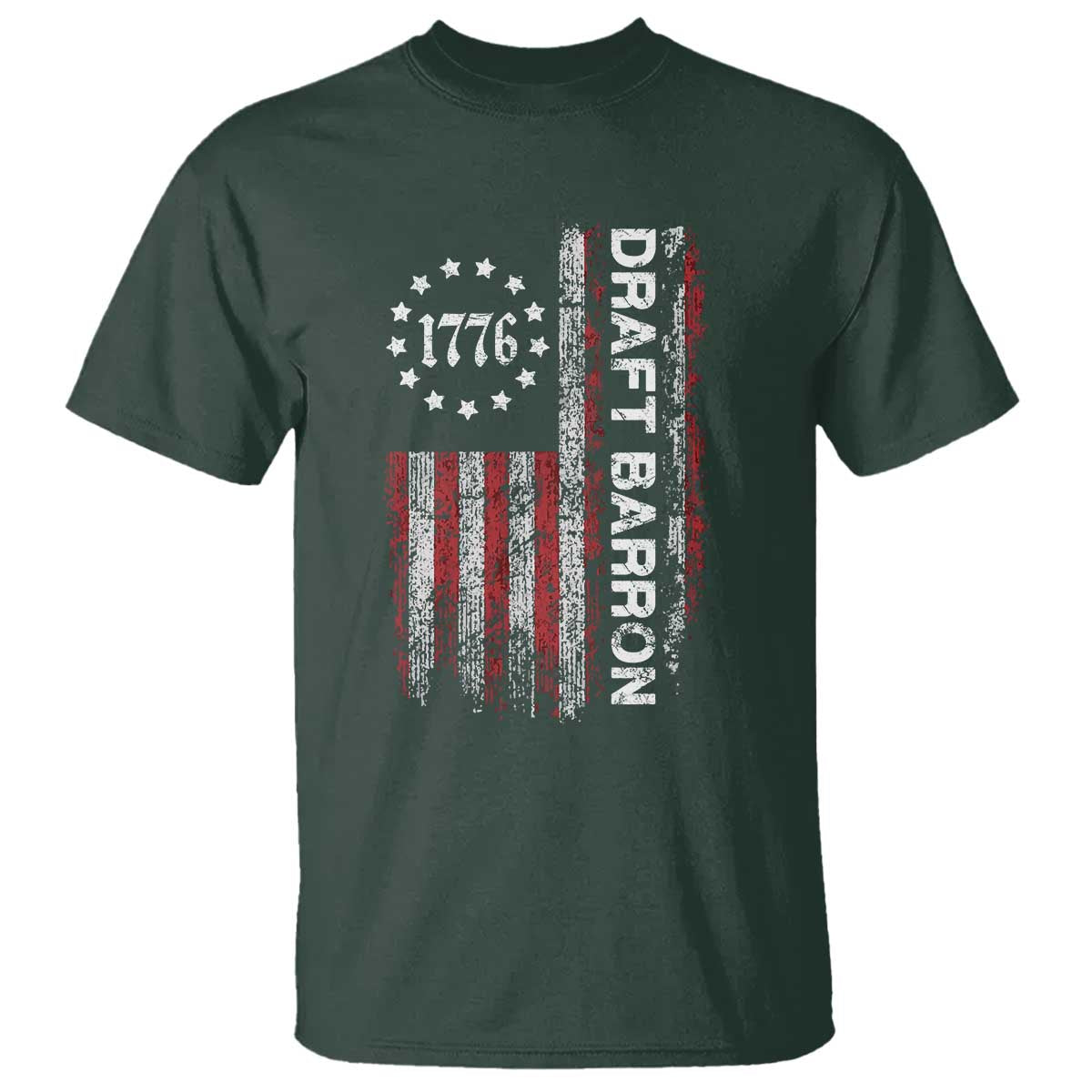 Draft Barron T Shirt Anti War Send Barron Viral Internet Meme TS14 Dark Forest Green Print Your Wear