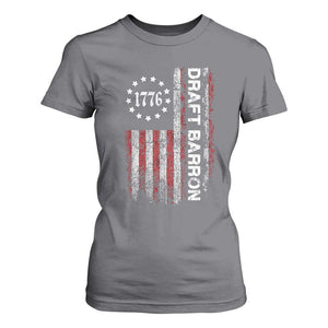 Draft Barron T Shirt For Women Anti War Send Barron Viral Internet Meme TS14 Charcoal Print Your Wear