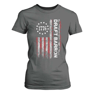 Draft Barron T Shirt For Women Anti War Send Barron Viral Internet Meme TS14 Dark Heather Print Your Wear