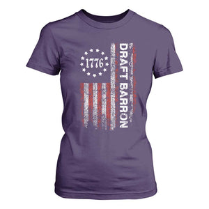 Draft Barron T Shirt For Women Anti War Send Barron Viral Internet Meme TS14 Purple Print Your Wear