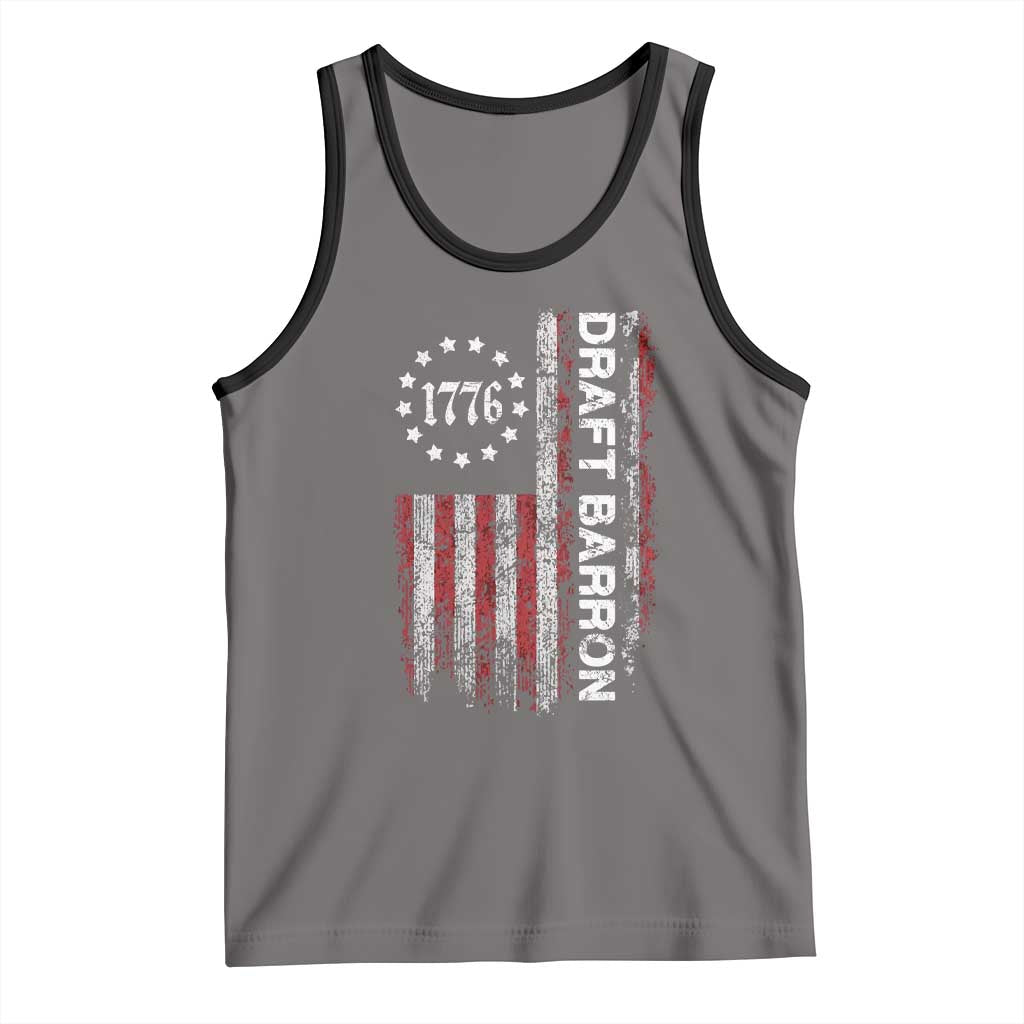 Draft Barron Tank Top Anti War Send Barron Viral Internet Meme TS14 Deep Heather Black Print Your Wear