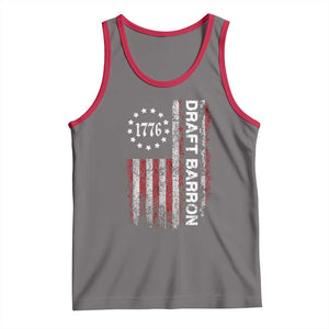 Draft Barron Tank Top Anti War Send Barron Viral Internet Meme TS14 Deep Heather Red Print Your Wear