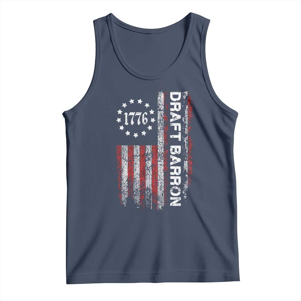 Draft Barron Tank Top Anti War Send Barron Viral Internet Meme TS14 Navy Print Your Wear