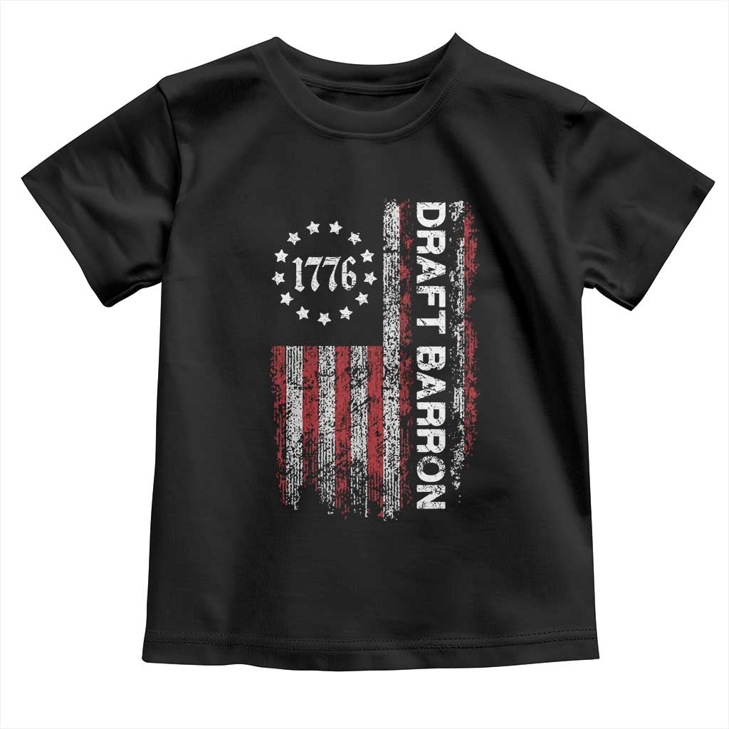 Draft Barron Toddler T Shirt Anti War Send Barron Viral Internet Meme TS14 Black Print Your Wear