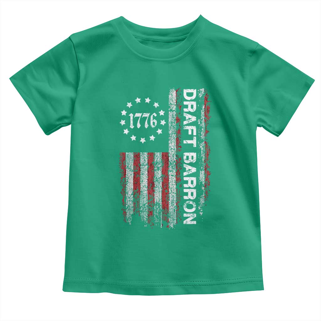 Draft Barron Toddler T Shirt Anti War Send Barron Viral Internet Meme TS14 Irish Green Print Your Wear