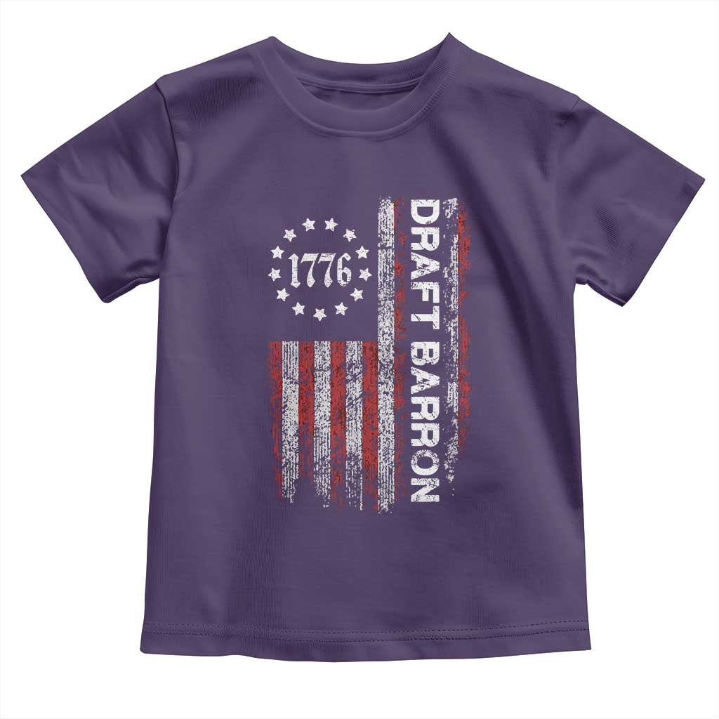 Draft Barron Toddler T Shirt Anti War Send Barron Viral Internet Meme TS14 Purple Print Your Wear