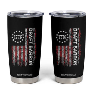 Draft Barron Tumbler Cup Anti War Send Barron Viral Internet Meme TS14 Black Print Your Wear