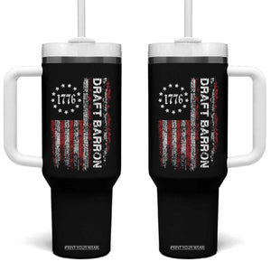 Draft Barron Tumbler With Handle Anti War Send Barron Viral Internet Meme TS14 One Size: 40 oz Black Print Your Wear