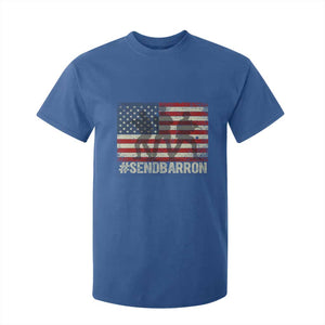Send Barron T Shirt For Kid Vintage American Flag Soldier Hashtag Internet Meme TS14 Royal Blue Print Your Wear