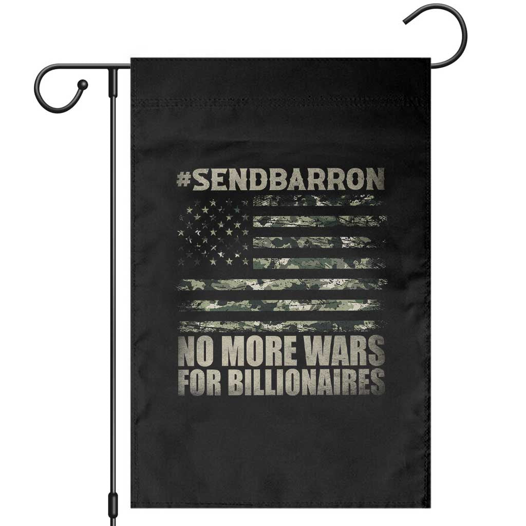 Send Barron Garden Flag Vintage American Flag Camo Soldier Hashtag Meme TS14 Black Print Your Wear
