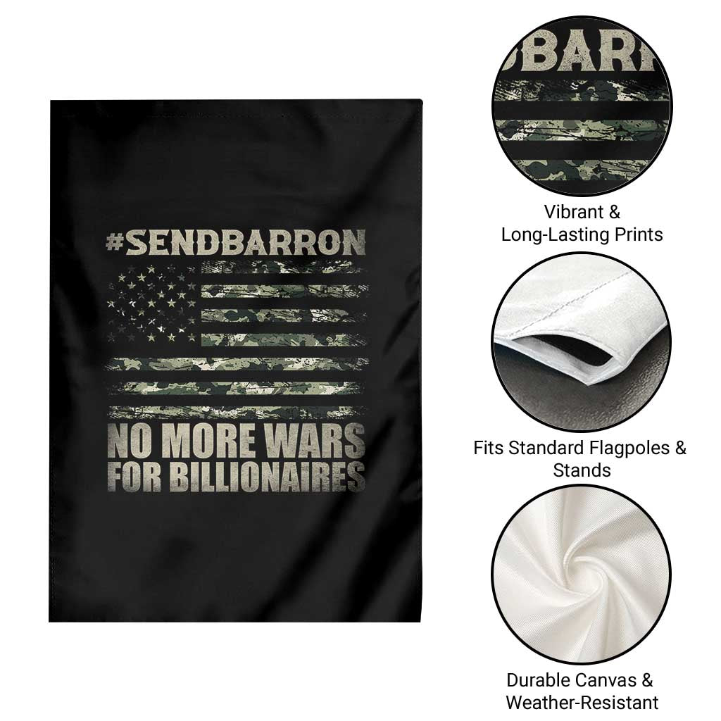 Send Barron Garden Flag Vintage American Flag Camo Soldier Hashtag Meme TS14 Print Your Wear