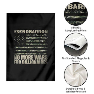 Send Barron Garden Flag Vintage American Flag Camo Soldier Hashtag Meme TS14 Print Your Wear