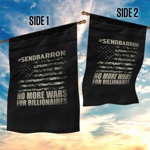 Send Barron Garden Flag Vintage American Flag Camo Soldier Hashtag Meme TS14 Print Your Wear