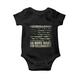 Send Barron Baby Onesie Vintage American Flag Camo Soldier Hashtag Meme TS14 Black Print Your Wear