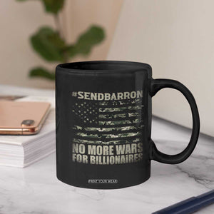 Send Barron Coffee Mug Vintage American Flag Camo Soldier Hashtag Meme TS14 Print Your Wear