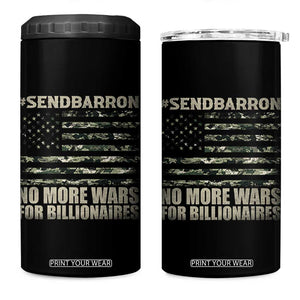 Send Barron 4 in 1 Can Cooler Tumbler Vintage American Flag Camo Soldier Hashtag Meme TS14 One Size: 16 oz Black Print Your Wear