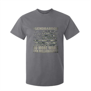 Send Barron T Shirt For Kid Vintage American Flag Camo Soldier Hashtag Meme TS14 Charcoal Print Your Wear
