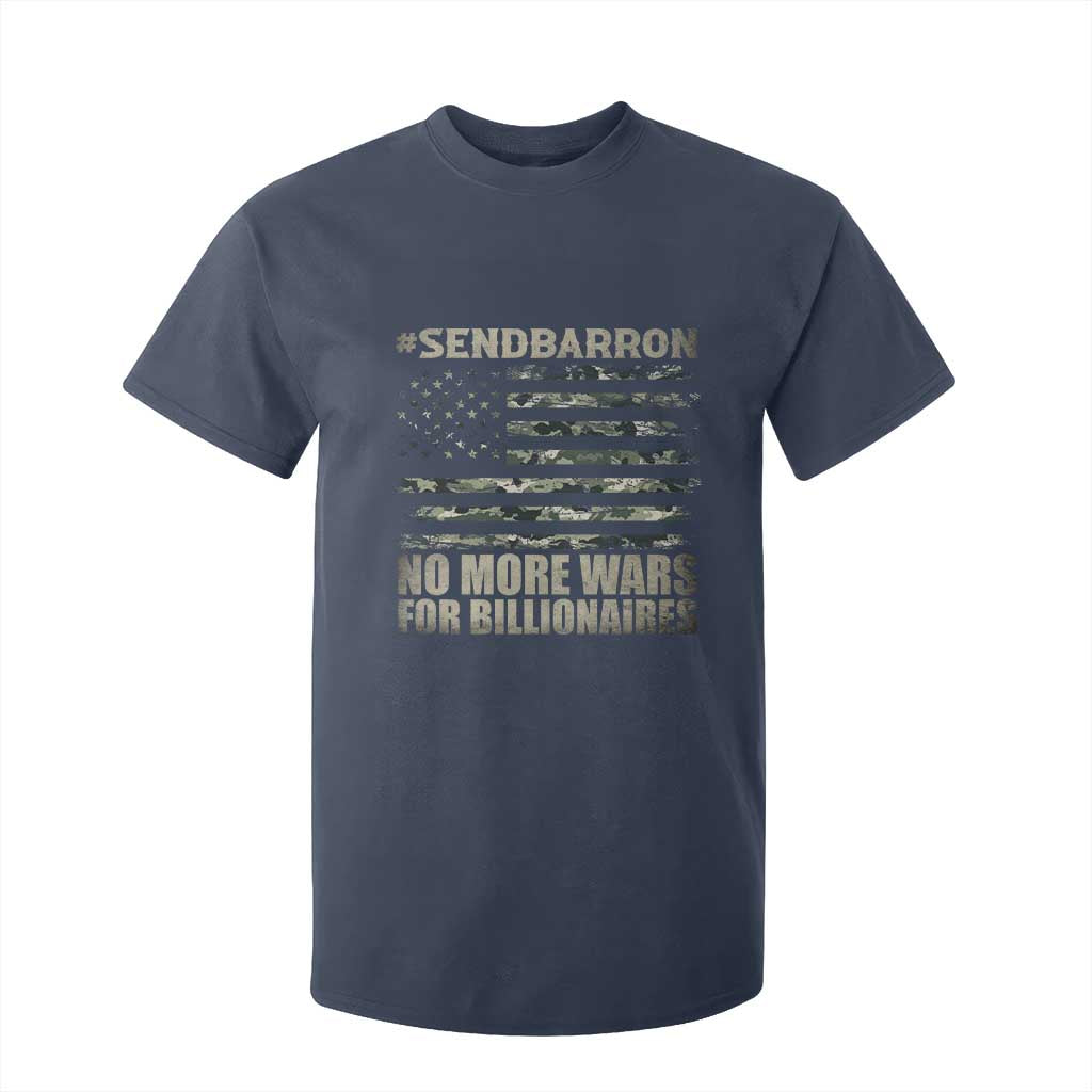 Send Barron T Shirt For Kid Vintage American Flag Camo Soldier Hashtag Meme TS14 Navy Print Your Wear