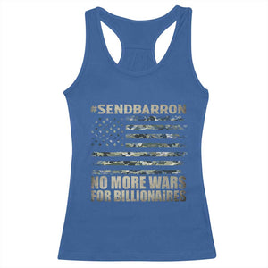 Send Barron Racerback Tank Top Vintage American Flag Camo Soldier Hashtag Meme TS14 Royal Blue Print Your Wear