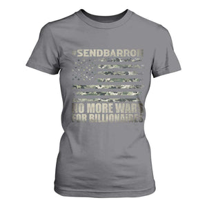 Send Barron T Shirt For Women Vintage American Flag Camo Soldier Hashtag Meme TS14 Charcoal Print Your Wear