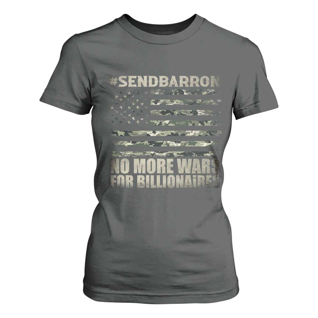 Send Barron T Shirt For Women Vintage American Flag Camo Soldier Hashtag Meme TS14 Dark Heather Print Your Wear