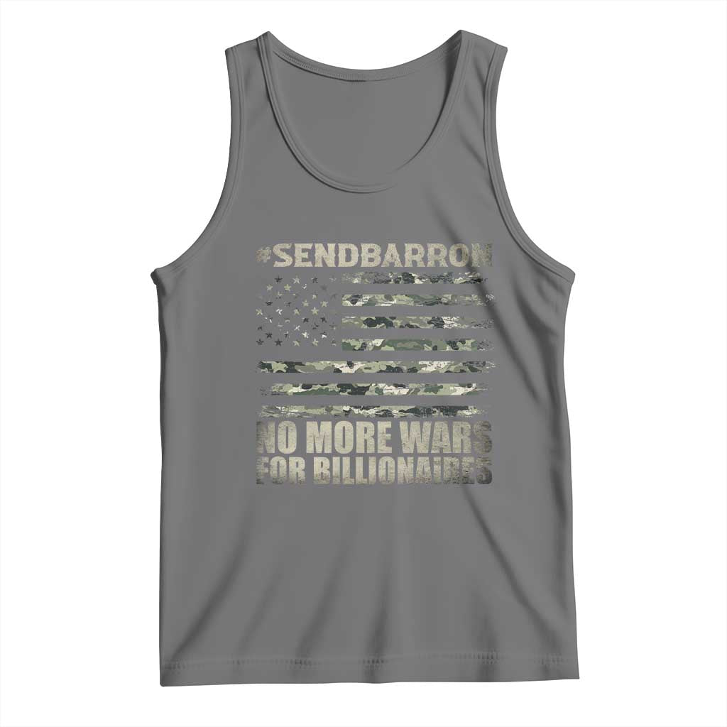 Send Barron Tank Top Vintage American Flag Camo Soldier Hashtag Meme TS14 Black Heather Print Your Wear
