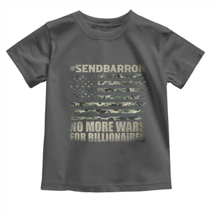 Send Barron Toddler T Shirt Vintage American Flag Camo Soldier Hashtag Meme TS14 Dark Heather Print Your Wear