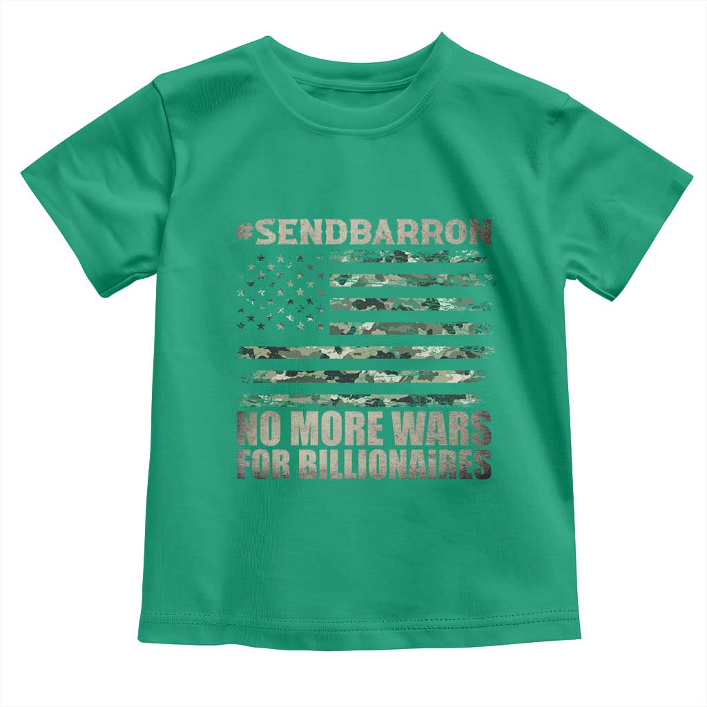 Send Barron Toddler T Shirt Vintage American Flag Camo Soldier Hashtag Meme TS14 Irish Green Print Your Wear