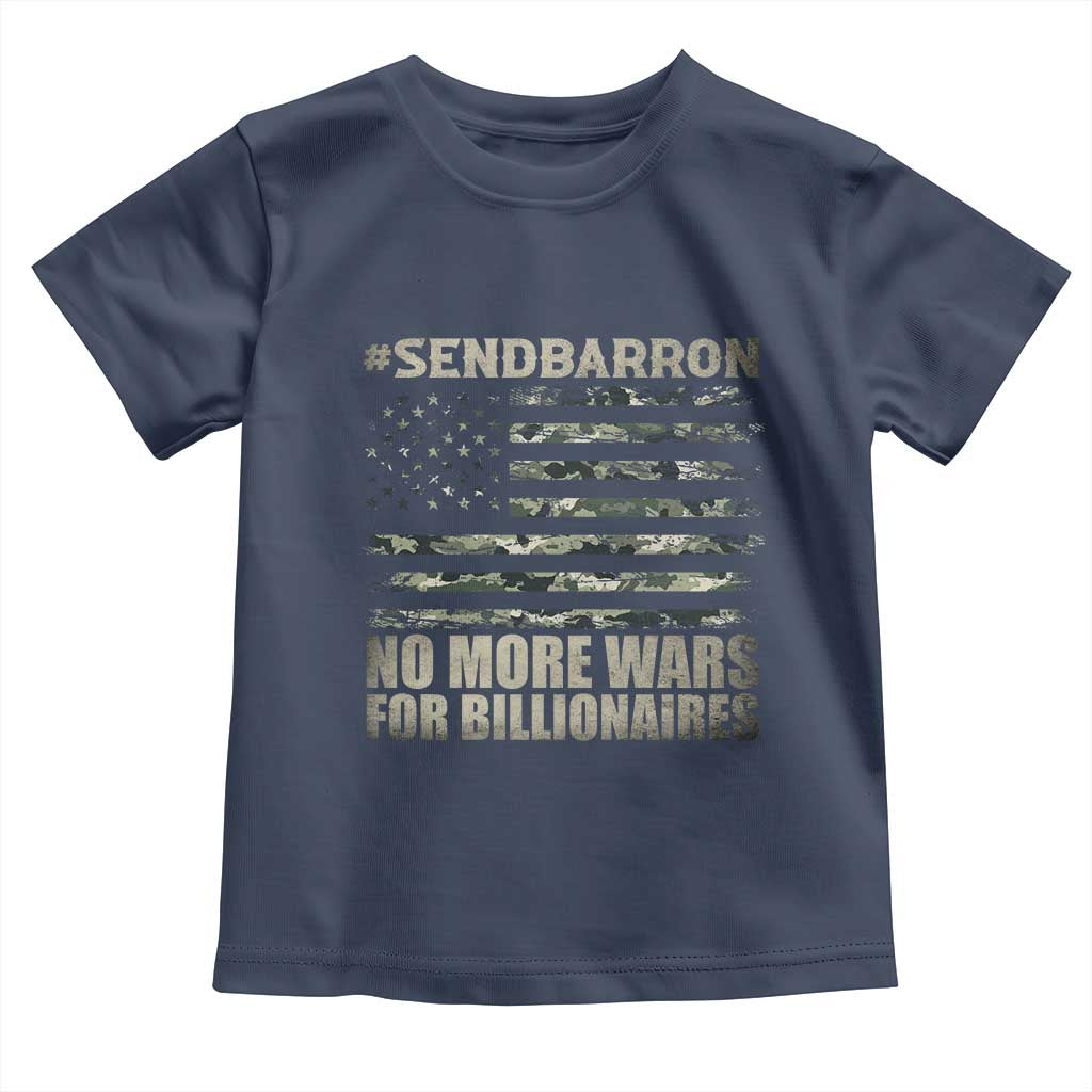 Send Barron Toddler T Shirt Vintage American Flag Camo Soldier Hashtag Meme TS14 Navy Print Your Wear