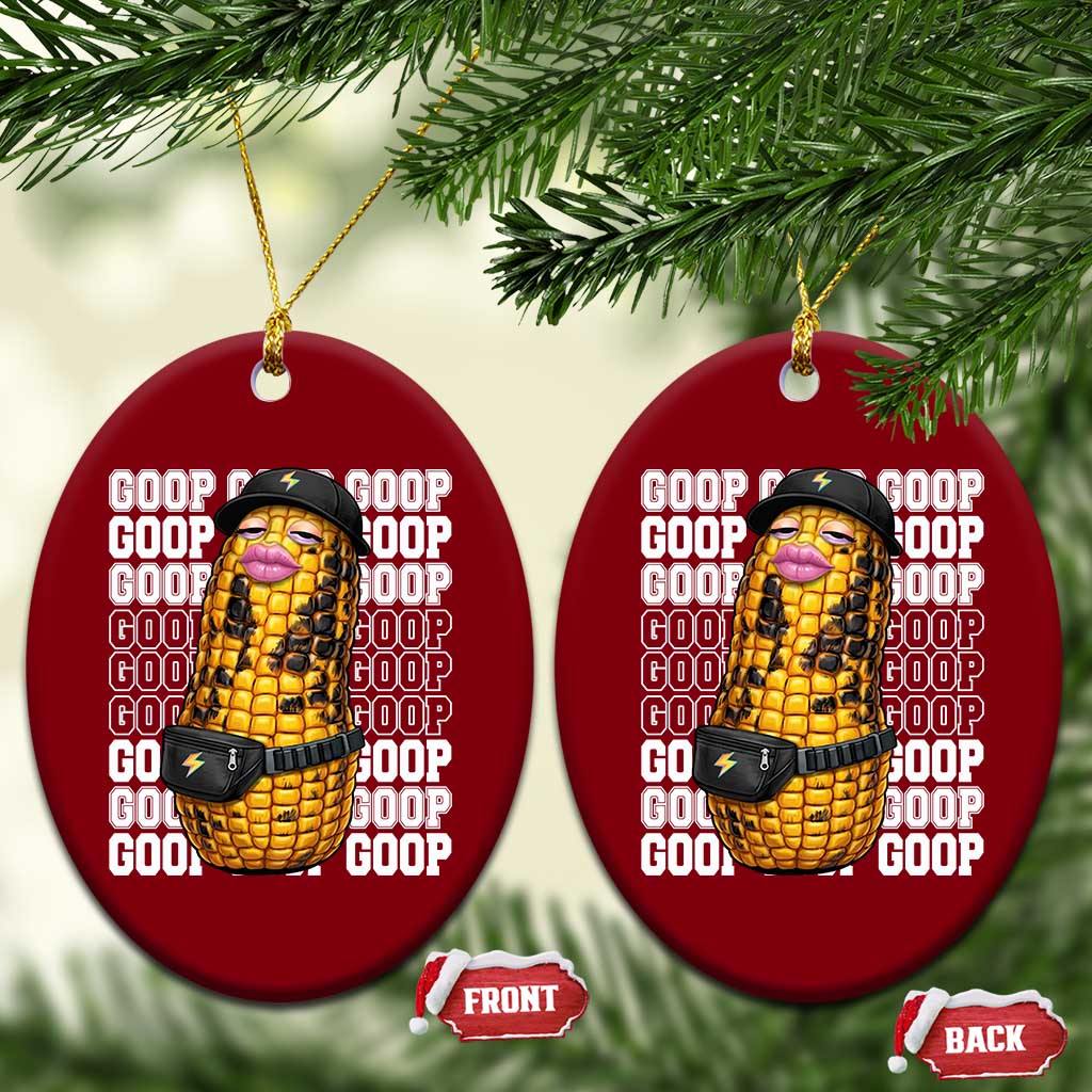 Funny Burnt Peanut Goop Ceramic Ornament Burnt Corn Meme Viral Humor TS14 Print Your Wear