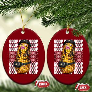 Funny Burnt Peanut Goop Ceramic Ornament Burnt Corn Meme Viral Humor TS14 Print Your Wear