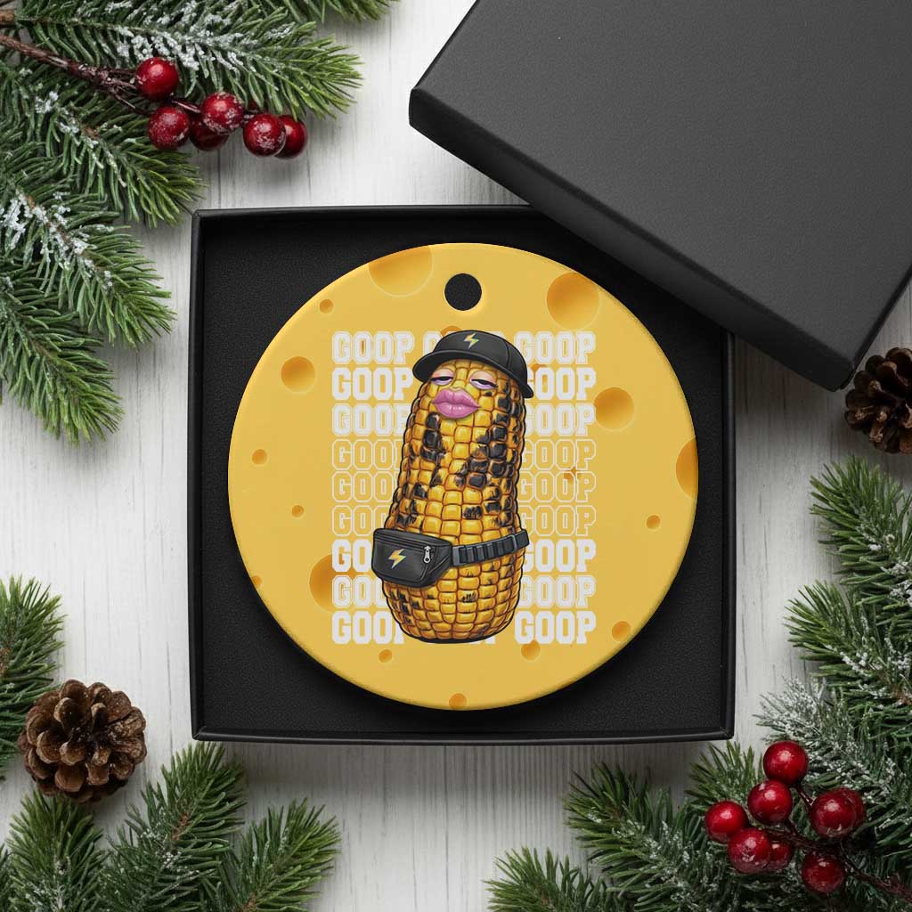 Funny Burnt Peanut Goop Ceramic Ornament Burnt Corn Meme Viral Humor TS14 1pc Yellow Cheese Print Your Wear