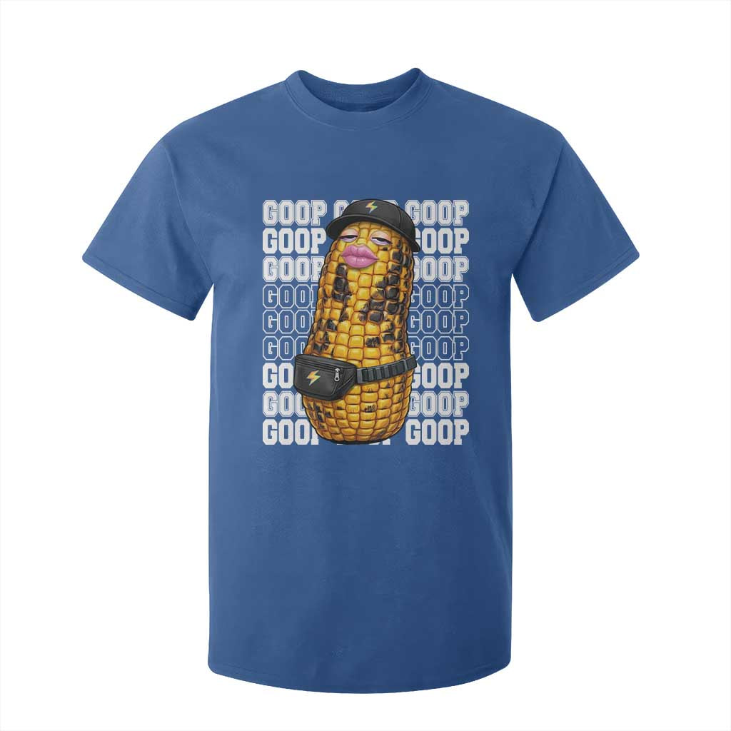 Funny Burnt Peanut Goop T Shirt For Kid Burnt Corn Meme Viral Humor TS14 Royal Blue Print Your Wear