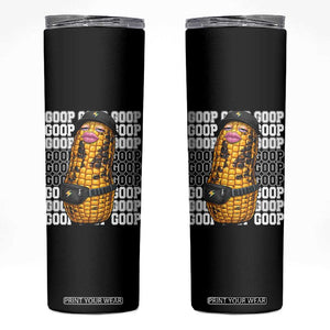 Funny Burnt Peanut Goop Skinny Tumbler Burnt Corn Meme Viral Humor TS14 Black Print Your Wear